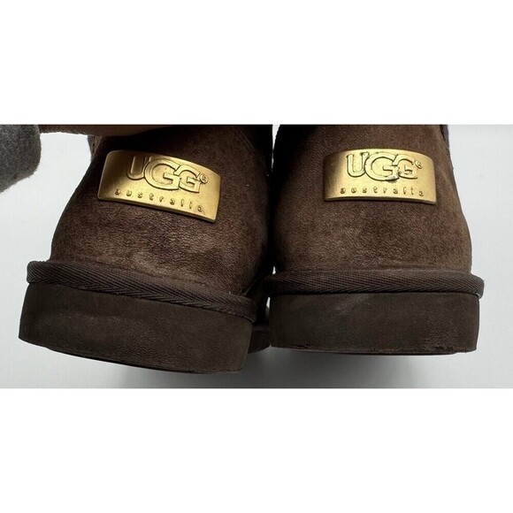 UGG Australia Women’s Brown Suede Cargo Tall Zip Sheepskin Boots SIZE 8 - Picture 16 of 16